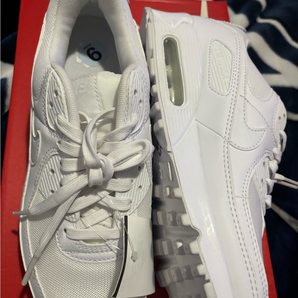 Classic White Women's Athletic Shoes - Picture 6 of 8